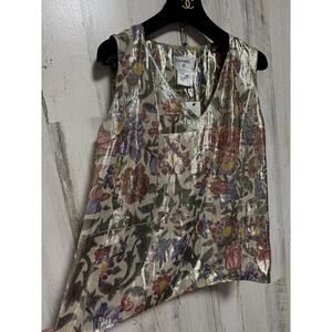 NWT CHANEL Silk Blouse Cruise 2015 Collection By Karl Lagerfeld Size 40 $1350